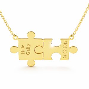 Puzzle İsim Kolye