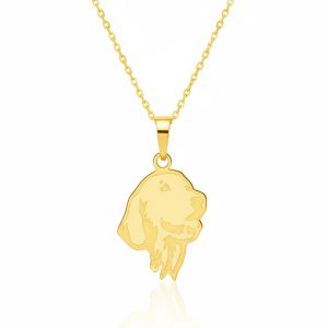 Golden Köpek Kolye Ucu