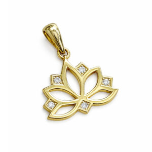 Lotus Çiçeği Kolye Ucu