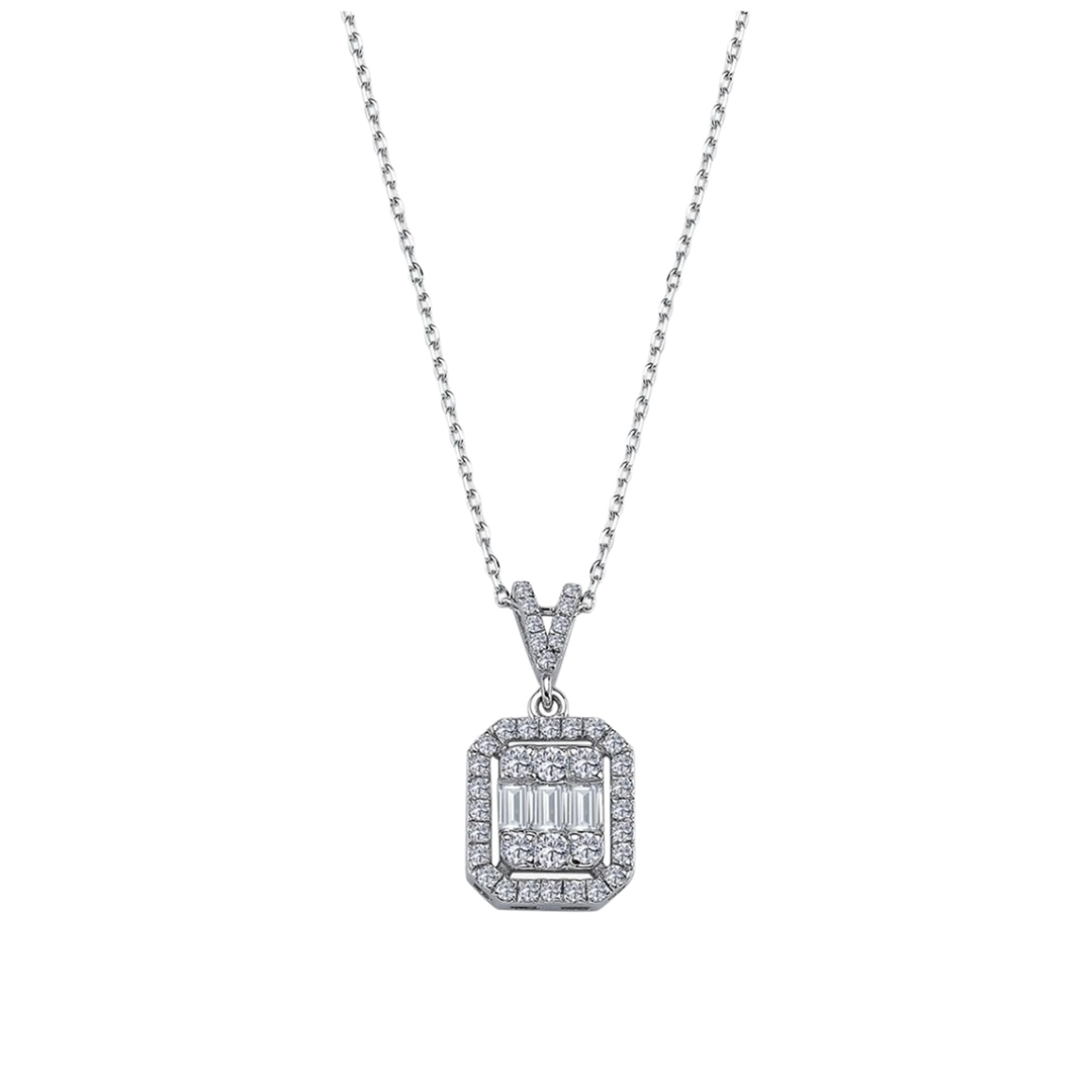 0.50 KARAT PIRLANTA BAGET KOLYE
