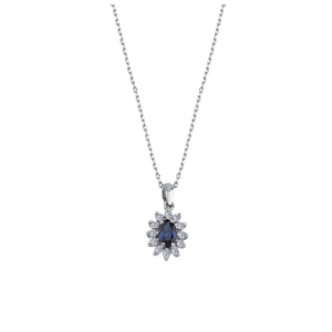 0.13 KARAT PIRLANTA TASARIM KOLYE ''SAFİR''